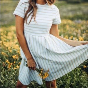 Piper & Scoot Striped Dress - M